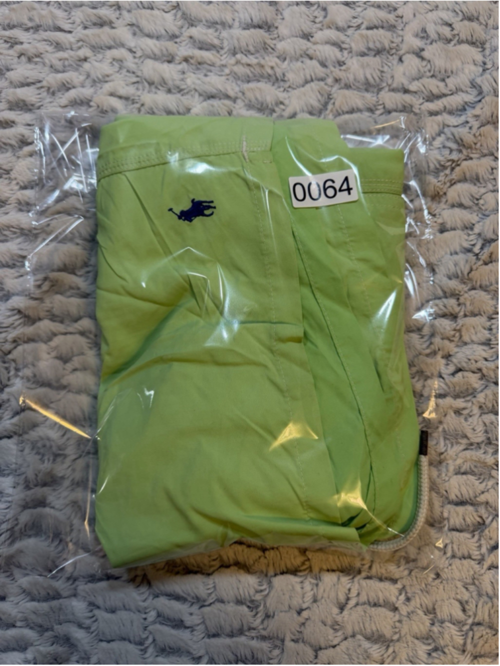 Polo Ralph Lauren Men’s Green Logo Swim Shorts Size S Drawstring Lined Elastic - Picture 10 of 10